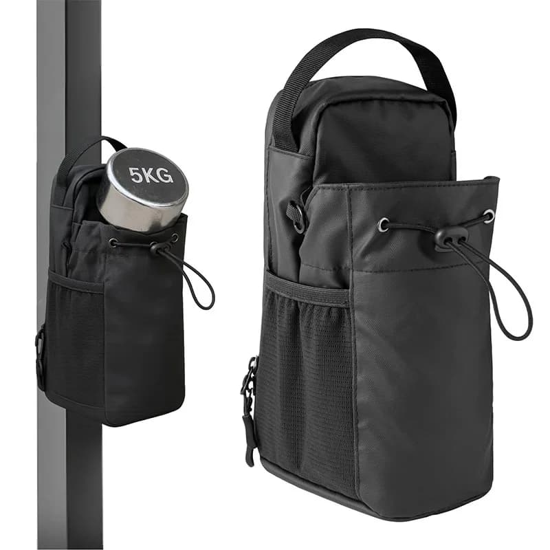 Magnetic Gym Bag Large Capacity Magnetic Carrier Bag With Phone Pocket Portable Gym Water Bottle Pouch Gym Accessories Organizer