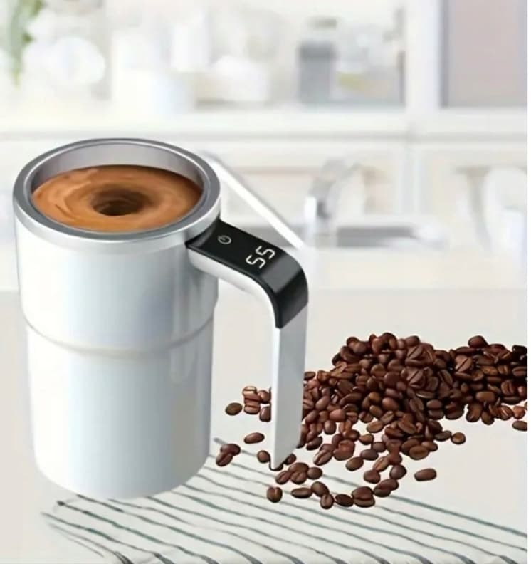 ELEKTRYCZNY SAMOMIESZALNY KUBEK ZE STALI NIERDZEWNEJ